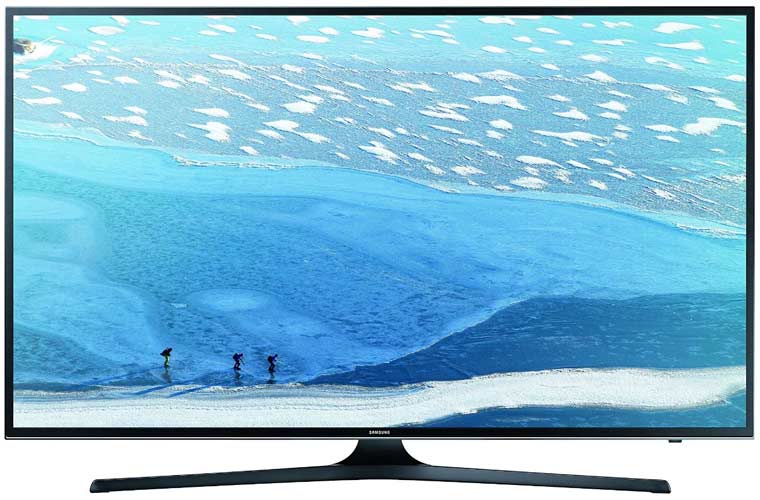 Samsung UE55KU6079UXZG 138 cm (55 Zoll) Fernseher (Ultra HD, DVB-T2, DVB-C, DVB-S, Smart TV, WLAN) [Energieklasse A]